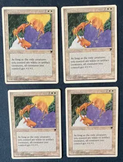 MTG 4X CHRONICLES ANGELIC VOICES MAGIC THE GATHERING ENCHANTMENT RARE WHITE - Image 1
