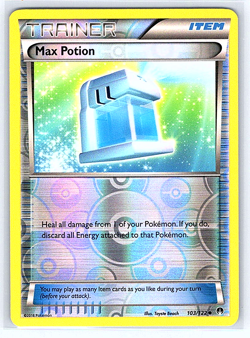 Max Potion [Reverse Holo] 103/122 Breakpoint LP Pokemon Card - Image 1