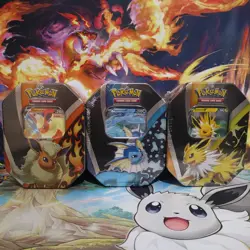 Pokemon TCG Eevee Evolutions Tin Set - 2021 - Image 1
