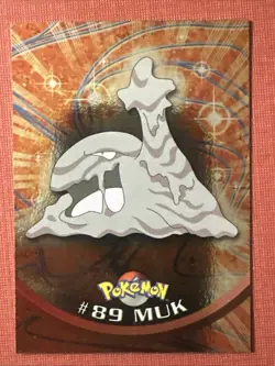 2000 Topps Pokemon TV Animation Series 2 Blue Logo - Muk #89 Foil NM-M - Image 1
