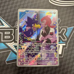 🔥Pokemon Destined Rivals Team Rockets Murkrow 200/182 Illustration Rare NM+🔥 - Image 1