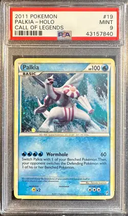 Palkia 19/95 PSA 9 2011 Call of Legends Graded Pokemon Card Holo Rare - Image 1