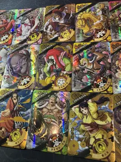 One Piece Set of 18 Collectible Character Anime GR SSR Holo Cards CCG Luffy Nami - Image 4