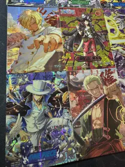 One Piece Set of 12 Collectible Character Anime Foiled Cards CCG Luffy Nami - Image 5