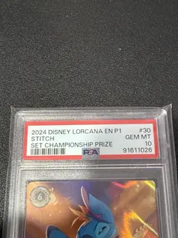 Stitch - Rock Star (Store Championship) Disney Lorcana Promo PSA 10 GEM MINT - Image 3
