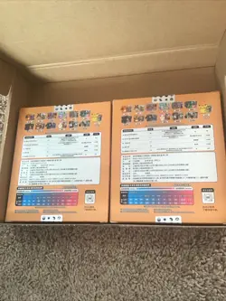 (2) Pokemon S-Chinese Charizard Card Display Frame Gift Boxes - Image 2