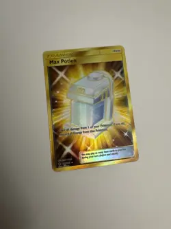 Pokemon TCG Max Potion Guardians Rising Holo Card 164/145 Secret Rare - Image 1