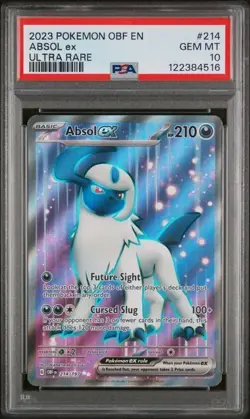 Pokemon TCG Absol ex 214/193 2023 Obsidian Flames Ultra Rare Card - PSA 10 - Image 1