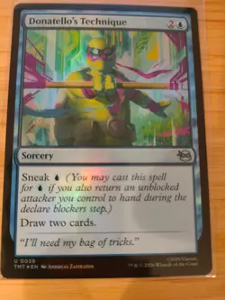 MTG Donatello's Technique (FOIL) 0039 Teenage Mutant Ninja Turtles M/NM - Image 1