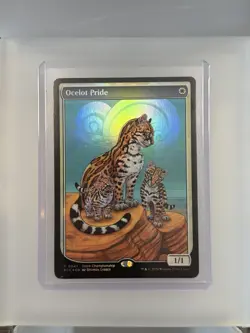 Ocelot Pride - Store Championship Full Art Textless Foil Promo English MTG Magic - Image 1