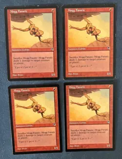 MTG 4X TEMPEST MOGG FANATIC CREATURE MAGIC THE GATHERING RED ENGLISH CREATURE - Image 5