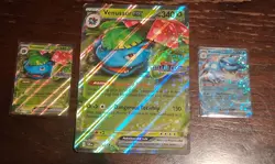 Pokemon TCG Venusaur EX Blastoise Ex Stellar Crown Stamped Promo + JUMBO card. - Image 1
