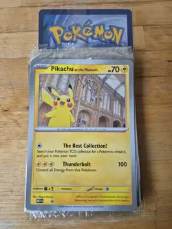 Pikachu At The Museum, Pokemon X Natural History Museum Jumbo Promo x 5 - Image 1