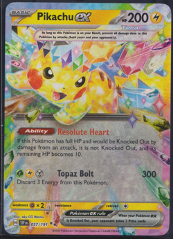 Pokemon - Pikachu EX 057/191 - Sturmische Funken - Deutsch - NM - Image 1