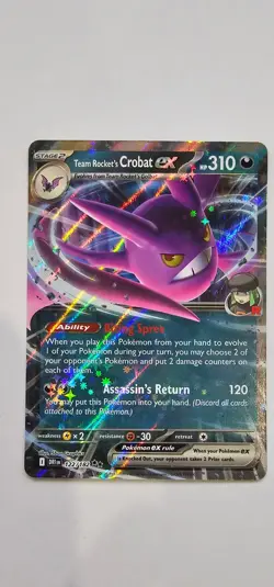 Team Rocket's Crobat ex 122/182 - Destined Rivals - Pokemon TCG - Double Rare - Image 1