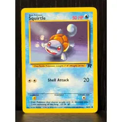 2000 Pokemon Rocket Squirtle & Dark Wartortle 68/82 46/82 Set (2) LP - Image 3