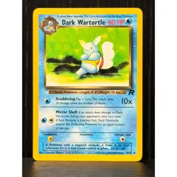 2000 Pokemon Rocket Squirtle & Dark Wartortle 68/82 46/82 Set (2) LP - Image 5