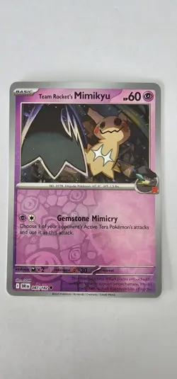 Team Rocket's Mimikyu 087/182 - Destined Rivals - Pokemon TCG - Reverse Holo - Image 1
