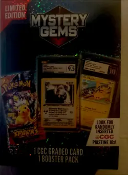 Pokemon TCG: Limited Edition Mystery Gems (1 Graded Card, 1 Booster Pack) - Image 1