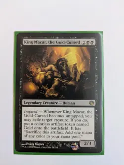 King Macar, the gold-cursed commander deck 100 cards (23 rares/mythics) - Image 1
