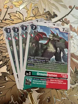 Digimon Card Game Playset Groundramon BT20-042 U Release Special Booster 2.5 - Image 1