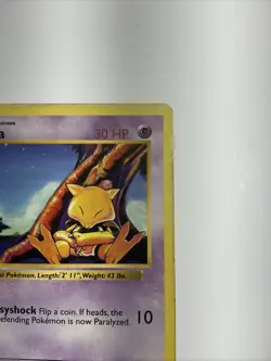 Abra 043/102 Base Set (Shadowless) Regular 1st Edition Rare Pokemon Vintage Card - Image 5