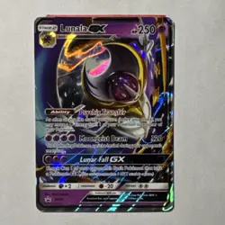 Pokemon Lunala GX Full Art Holo Promo SM Card SM17 NM - Never Played - Image 1