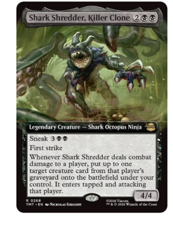Shark Shredder, Killer Clone - Extended Art Teenage Mutant Ninja Turtles MTG - Image 1