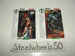 Spawn Power Cardz Angela & Violator PROMO Card Lot Caliber 1995 Card CCG TCG HTF - Image 1