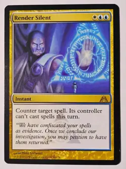 Render Silent MTG, Dragon's Maze, Rare, Regular, LP - Image 1