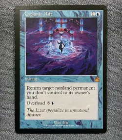 MTG Cyclonic Rift RETRO x1 NM ! Ravnica Remastered / Magic The Gathering - Image 1