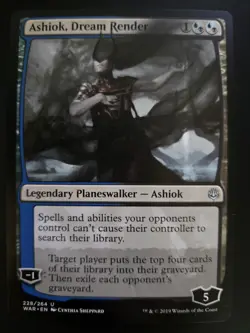 Ashiok, Dream Render NM War of the Spark MTG FREE SHIPPING - Image 1