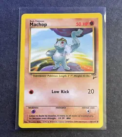 1999 Pokemon TCG Machamp 8/102 + 2000 Machop 78/130 2Total Cards - Image 4