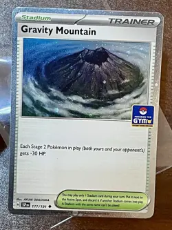 Gravity Mountain Asia Exclusive Gym Promo Holo 177/191 Pokemon TCG NM - Image 1