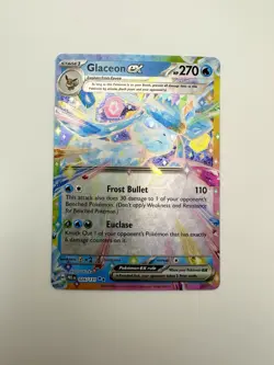 Pokemon TCG SV-Prismatic Evolutions Glaceon EX #26/131 Double Rare - Image 1