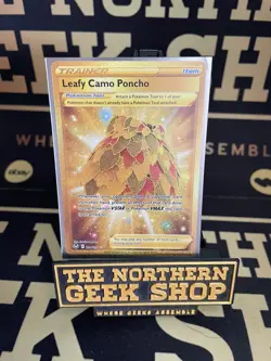 Leafy Camo Poncho - 214/195 - Secret Rare - Silver Tempest - Pokemon Card - Image 1