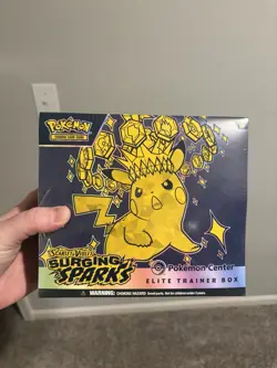 Pokemon Surging Sparks Pokemon Center ETB Elite Trainer Box Sealed - Image 1