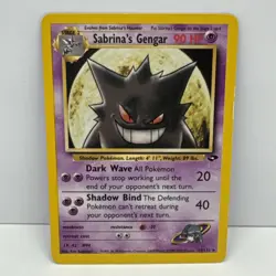 Pokemon Sabrina's Gengar 29/132 Gym Challenge Regular Rare 90HP Stage 2 Pokemon - Image 1
