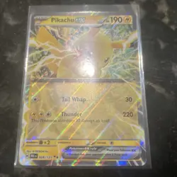 Pokemon TCG Pikachu EX 28/131 Double Rare Holo SV: Prismatic Evolutions NM - Image 2