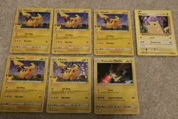 Pikachu swsh 039 Detective Pikachu 10/18 holo black star promo lot Pokemon - Image 1