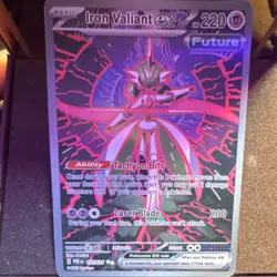 Pokemon Iron Valiant ex Special Illustration Rare Holo 157/131 Prismatic Evolut… - Image 1