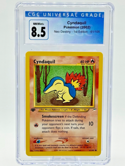 Cyndaquil 61/105 Pokemon TCG: Neo Destiny (2002) Non Holo CGC 8.5 - Image 1