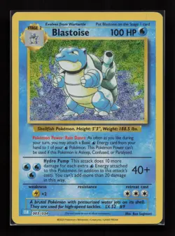 Blastoise 003/034 holo TCG Classic Blastoise Pokemon Near Mint - Image 1
