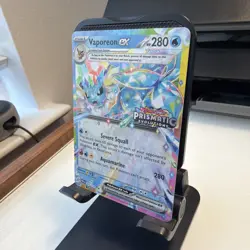 Pokemon Vaporeon EX 23/131 Prismatic Evolutions Stamped Promo NM - Image 3