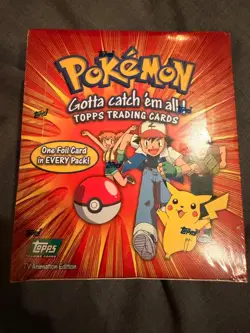 1999 Pokemon Topps TV Series 1 Sealed Booster Box GREEN LOGO Rare - Image 1