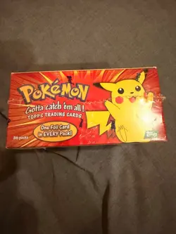 1999 Pokemon Topps TV Series 1 Sealed Booster Box GREEN LOGO Rare - Image 4