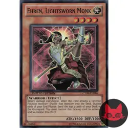 Yugioh Ehren, Lightsworn Monk CT08-EN016 Super Rare Limited Edition NM - Image 1