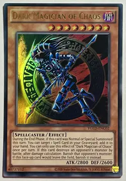 Dark Magician Of Chaos YGLD-ENC02 (NM) Ultra Rare Unlimited 2020 Yu-Gi-Oh! TCG - Image 1