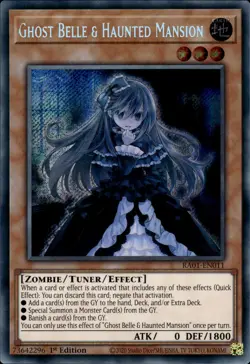 Ghost Belle & Haunted Mansion - Secret Rare 1st Edition RA01-EN011 - NM - YuGiOh - Image 1