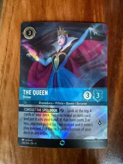The Queen Diviner Enchanted 218/204 Disney Lorcana Ursula's Return Holo NM - Image 1
